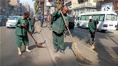  إيقاف العمل الميداني لعمال النظافة وقت الذروة لمواجهة الموجة الحارة بالجيزة