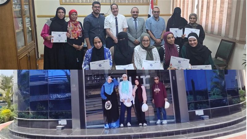 من ختام تدريب طلاب