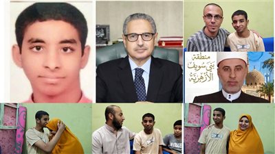قصة كفاح تتوج ابن بنى سويف بالمركز الثاني جمهوريا بالثانوية الأزهرية|صور