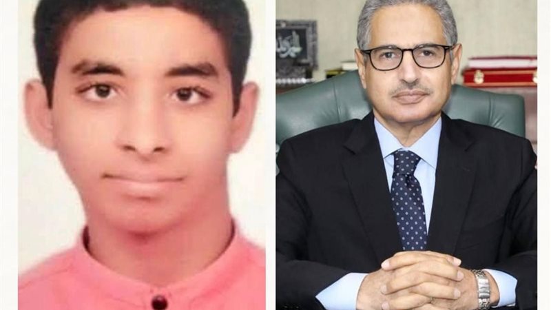 محافظ بني سويف والطالب