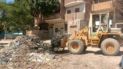  رفع 39 طنًا من نواتج تطهير ترعة القصر بنجع حمادي فى قنا 