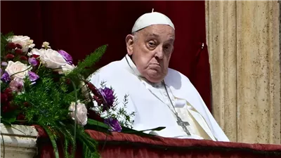 خلال احتفالات عيد الفصح.. البابا فرانسيس يدعو لوقف إطلاق النار فى غزة