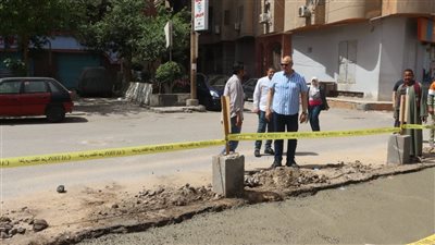 محافظ القليوبية يتفقد أعمال تطوير ورصف شارع الشرطة العسكرية ببنها
