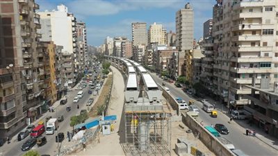 النقل: ارتفاع معدلات تنفيذ مترو أبو قير بالإسكندرية ضمن خطة تطوير المنظومة 
