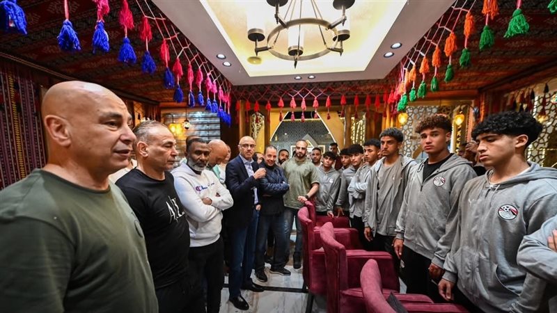 الاحتفال بمنتخب مصر