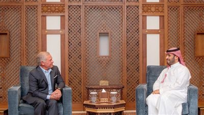 ولي العهد السعودي يلتقي ملك الأردن لبحث مستجدات الشرق الأوسط