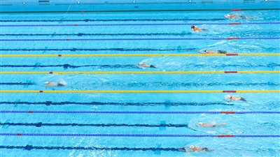 38 لاعبًا ولاعبة يمثلون مصر في بطولة إفريقيا للسباحة القصيرة بالقاهرة