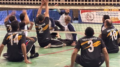 فرسان الإرادة يتنافسون في البطولة البارالمبية للكرة الطائرة في دمياط |صورة