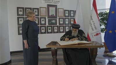 البابا تواضروس الثانى في محاضرته له بكلية أوروبا: 