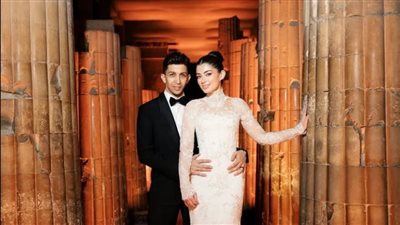 صور جديدة من جلسة تصوير حفل زفاف ليلى زاهر وهشام جمال بسقارة