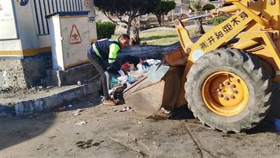 جهود متواصلة للارتقاء بمنظومة النظافة بحي المناخ  في بورسعيد 