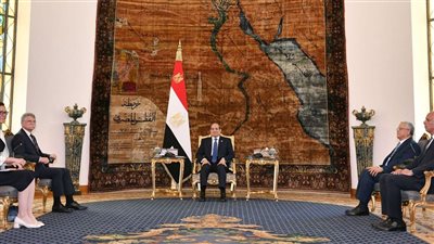  الرئيس السيسي يستقبل السيد لازلو كوفير رئيس البرلمان المجري