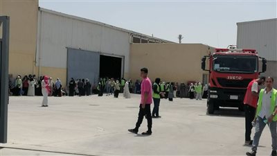إصابة 28 عامل فى حريق مصنع ملابس بمدينة العاشر من رمضان