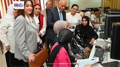معامل التنسيق الإلكتروني تستقبل طلاب المرحلة الأولى للثانوية العامة بالفيوم