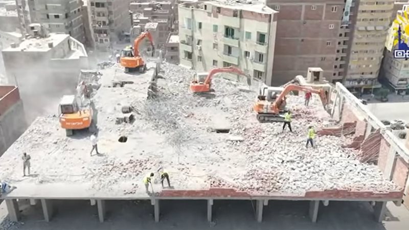 جانب من حملة الإزالة