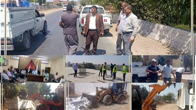 رفع 307 حالة إشغال متنوع بناصر بنى سويف وإزالة تعديات بالفشن |صور