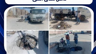 حي عتاقة يواصل أعمال تطهير وصيانة شبكات الصرف الصحي بعدد من المناطق