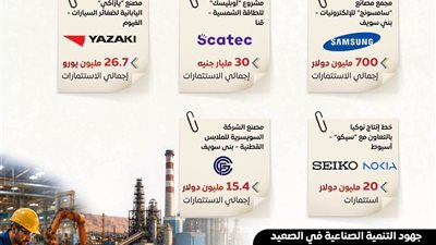 المركز الإعلامي لمجلس الوزراء يستعرض جهود تعزيز التنمية الصناعية بالصعيد