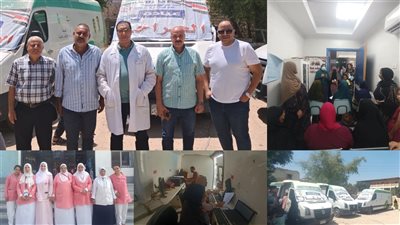 3700 خدمة طبية قدمتها قافلة حياة كريمة لاهالى جزيرة أبو صالح بناصر بنى سويف 