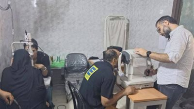 محافظ الجيزة يتابع تنفيذ قافلة الرمد المجانية بمستشفى أبو النمرس المركزي