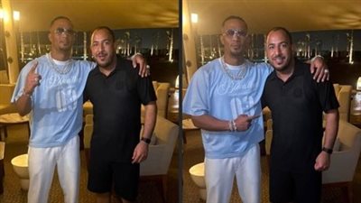محمد رمضان يوثق لحظة خاصة مع محمد الدهشوري.. «أخويا وصديقي ابن الصعيد»