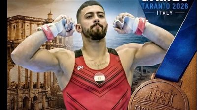 عمر العربي يتوج ببرونزية الفردي العام في دورة البحر المتوسط