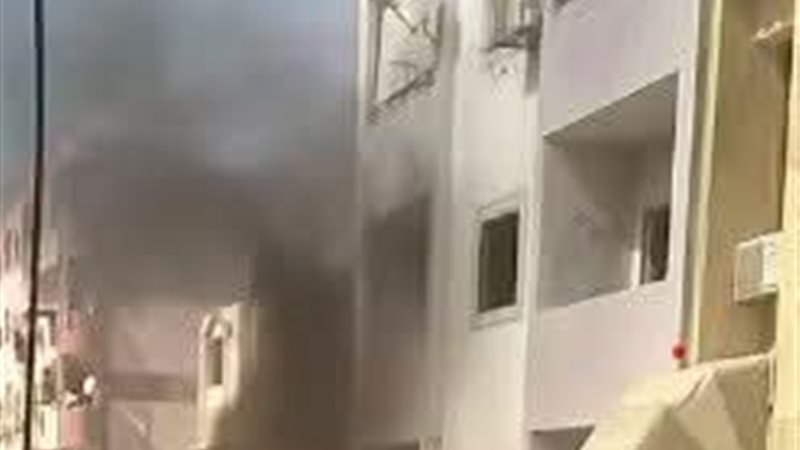 جانب من الحريق