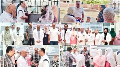 بنى سويف|مكافأة للعاملين بالملاحية وإحالة متغيبين بوحدة منشأة عاصم للتحقيق 