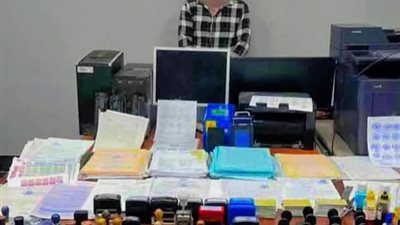 ضبط مزور محترف في طنطا وبحوزته أدوات كاملة لتزوير المحررات الرسمية