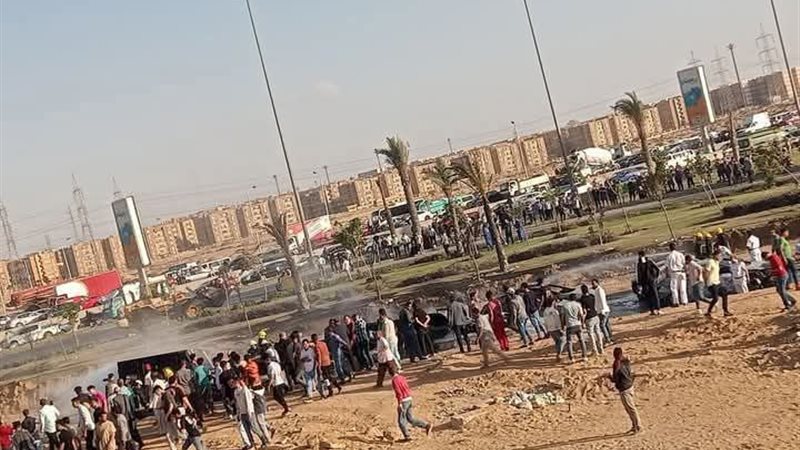 اثار الحادث 