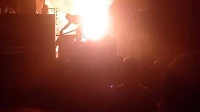 لحماية المواطنين .. فرض كردون أمني حول موقع حريق كنيسة ماري جرجس بقنا