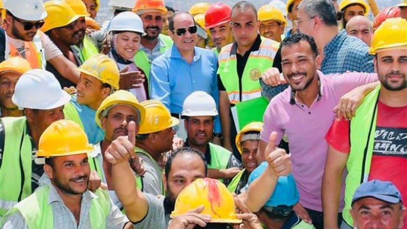 الرئيس السيسي والعمال