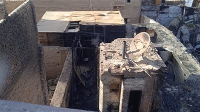 ننشر أول صور لمنازل المسلمين المتضررة في حريق كنيسة ماري جرجس بقنا .. شاهد