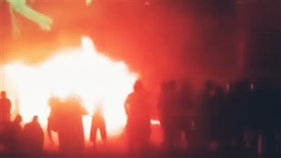 حريق محطة بترول في بني مزار دون إصابات                                        