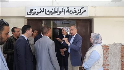 محافظ المنيا يتفقد أعمال تطوير المركز التكنولوجي والوحدة المحلية
