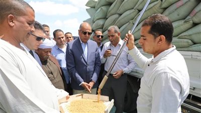 محافظ المنيا يتابع توريد القمح: المحافظة رائدة في الإنتاج ووردنا 120 ألف طن