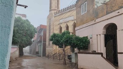 سقوط أمطار غزيرة ورعد على قرى مركز أشمون بالمنوفية