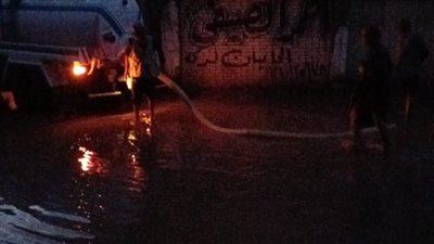 محافظ المنوفية يشدد على التعامل الفوري وشفط تجمعات مياه الأمطار |صور