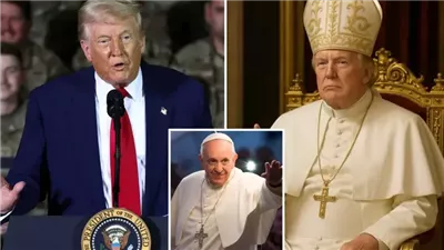 ترامب يثير الجدل بصورة بزي البابا بعد حضوره جنازة فرانسيس