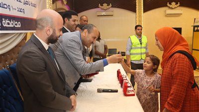 سكرتير مساعد بني سويف يشهد احتفالية الأورمان لافتتاح إعمار منازل 