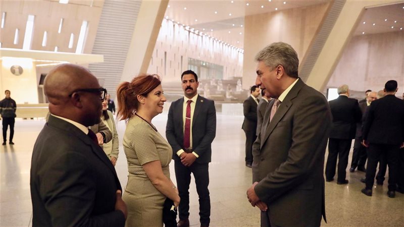 جانب من استقبال الوفود