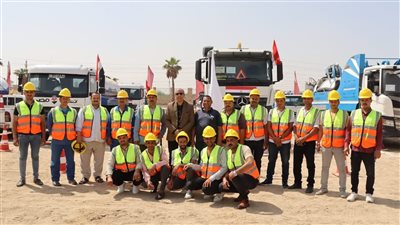 اصطفاف معدات “مياه الفيوم” ضمن التدريب العملي “صقر 149” لمجابهة الأزمات