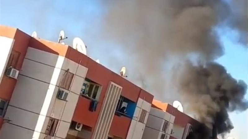 جانب من الحريق