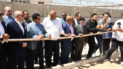 وزير الرياضة محافظ بني سويف يشهدان افتتاح منشآت وملاعب بالتنمية الشبابية 