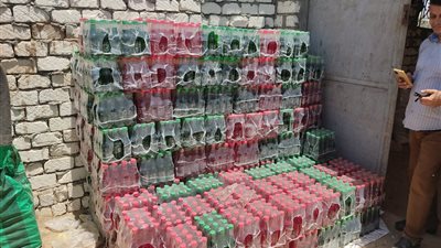 ضبط 1200 لتر حليب فاسد .. ومصنع لتقليد مشروبات شهيرة ببني سويف