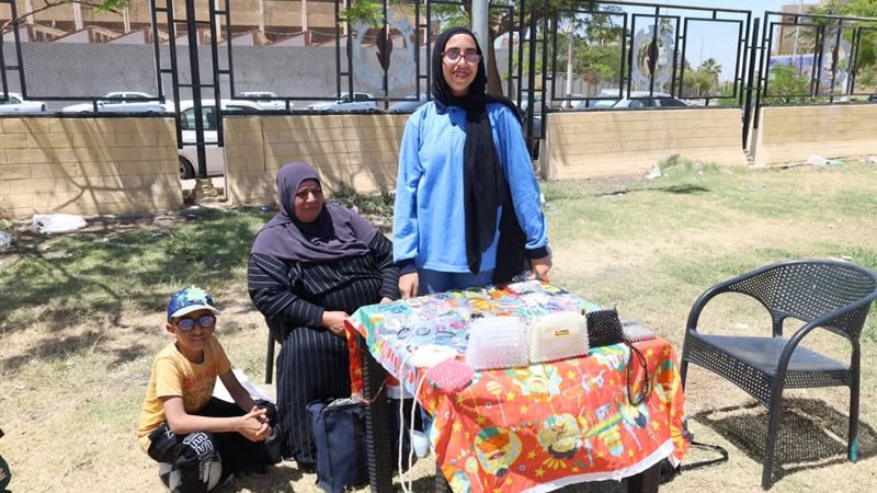 جانب من معروضات الطلاب