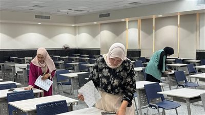 زيارة لجنة من الأعلى للجامعات لمتابعة اختبارات القدرات بكلية علوم الرياضة