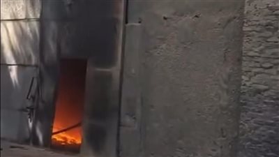 النيابة تنتقل لمعاينة حريق صنع السلام  وتنتدب المعمل الجنائى