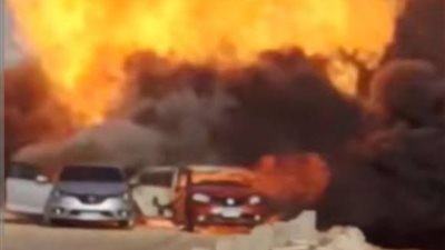 تسرب غاز جديد بطريق الواحات وغلق مدخل الحصري.. وتحذيرات من السكان بتوخي الحذر