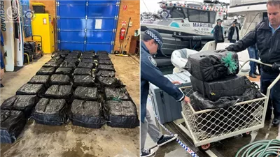 أكثر من طن.. ضبط كمية كبيرة من مخدر الكوكايين قبالة سواحل أستراليا